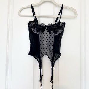 Lace dot merry widow
